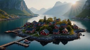 coastal-village-in-the-fjords-71023804