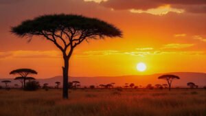 mesmerizing-african-sunset-over-the-savanna-71028880